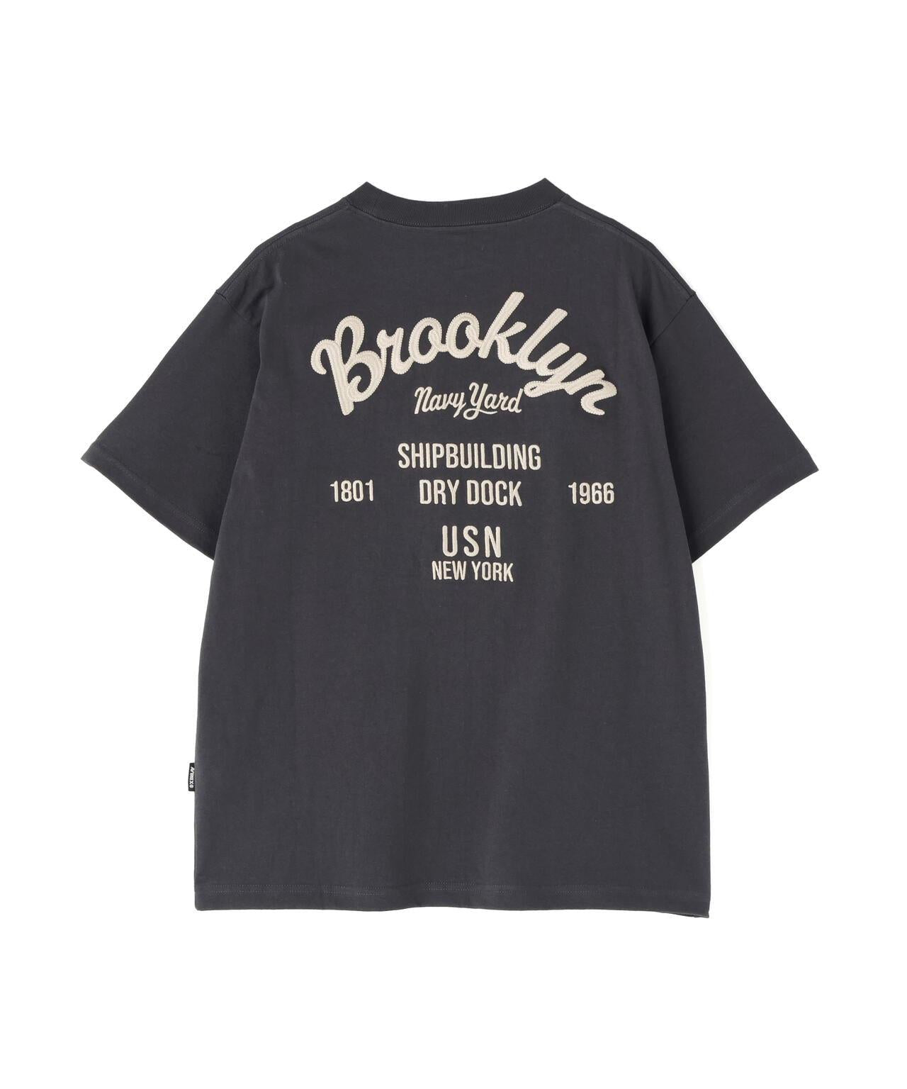 Brooklyn 字母刺繡短袖T恤