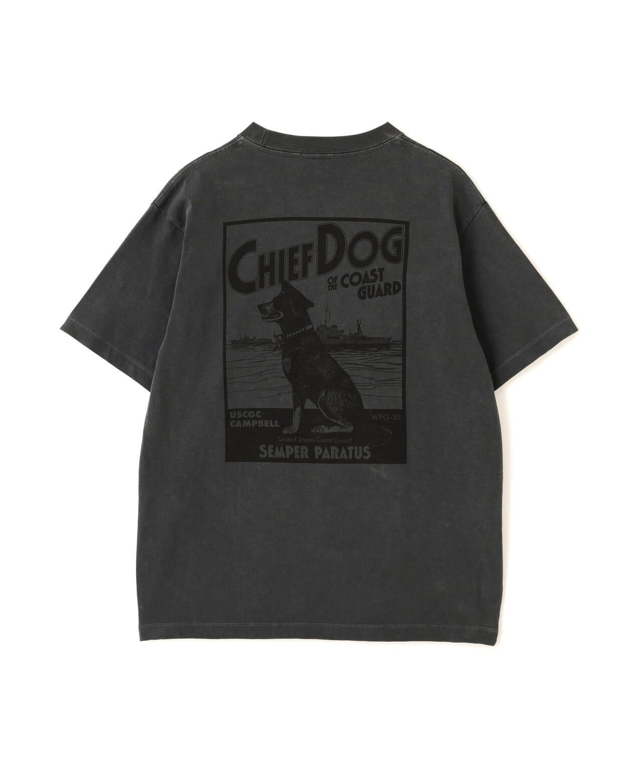 竹節面料 CHIEF DOG 圖案 短袖T恤