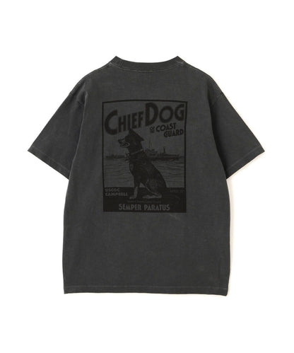 竹節面料 CHIEF DOG 圖案 短袖T恤
