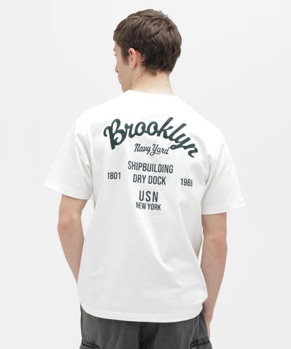 Brooklyn 字母刺繡短袖T恤