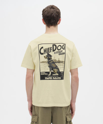 竹節面料 CHIEF DOG 圖案 短袖T恤