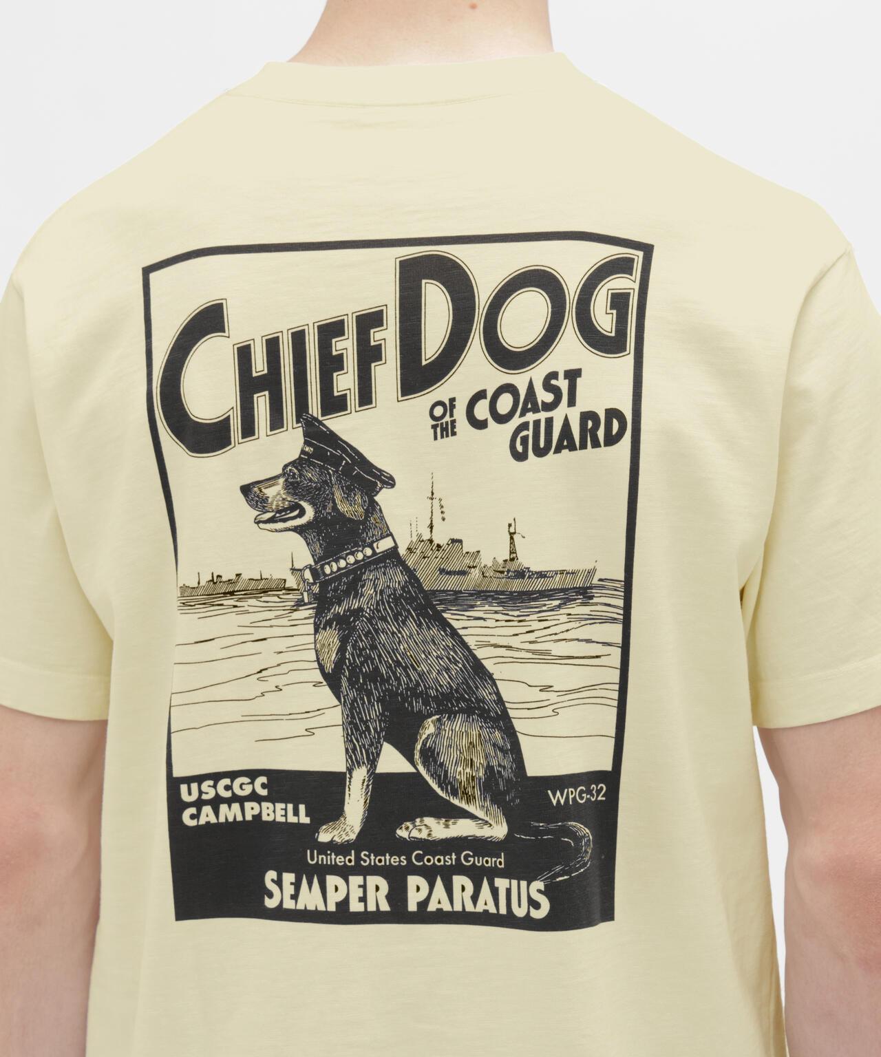 竹節面料 CHIEF DOG 圖案 短袖T恤