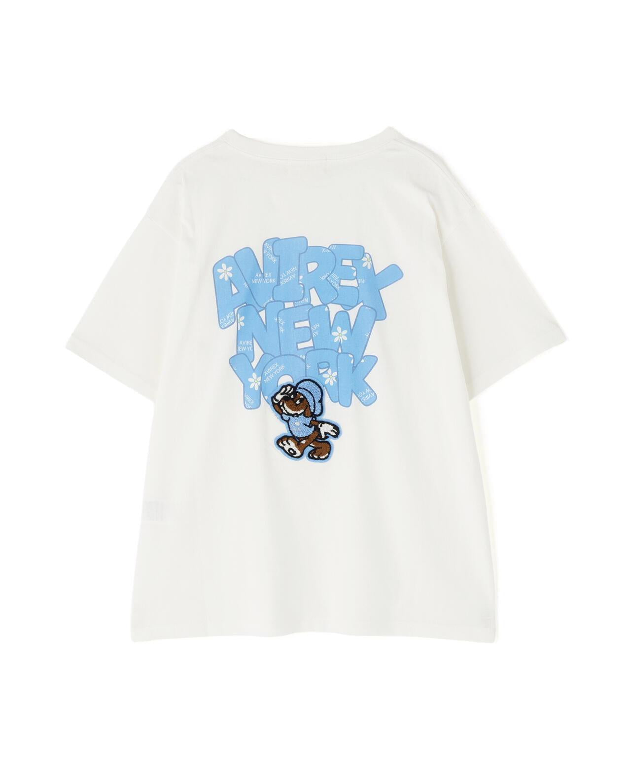 S/S SAGARA DOG NEW YORK 英文狗圖案短袖T恤（直営店限定）