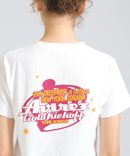 GOLD KICKOFF PUFF PRINT 浮雕印花 T恤