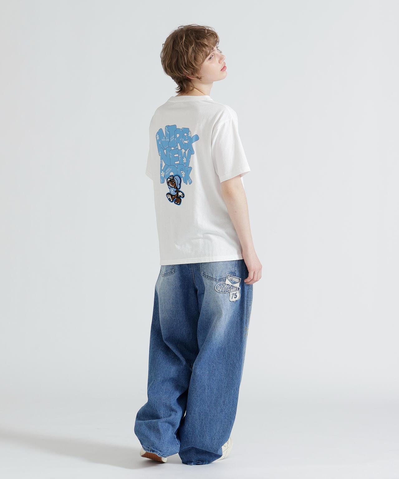 S/S SAGARA DOG NEW YORK 英文狗圖案短袖T恤（直営店限定）