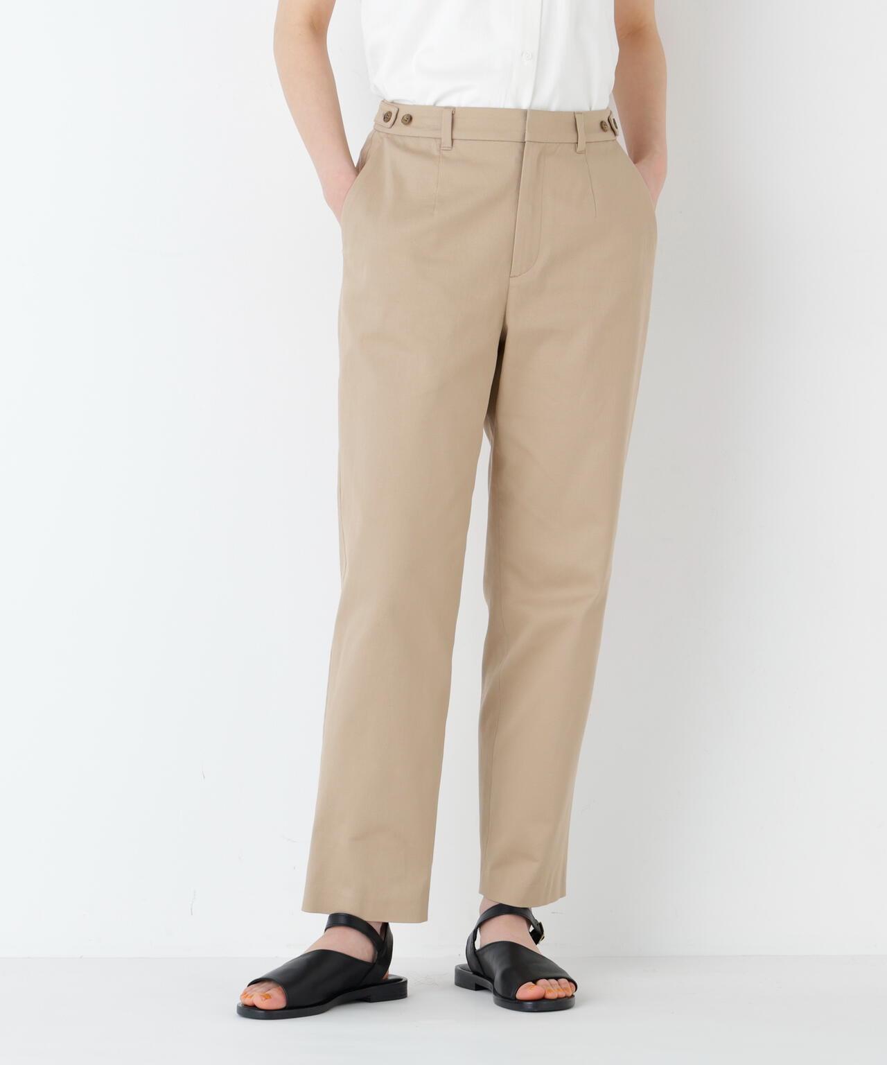 《名品 / ストレッチ素材》 珠地彈力 修身直筒 褲子
