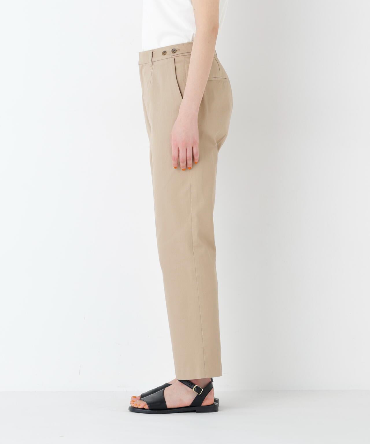 《名品 / ストレッチ素材》 珠地彈力 修身直筒 褲子