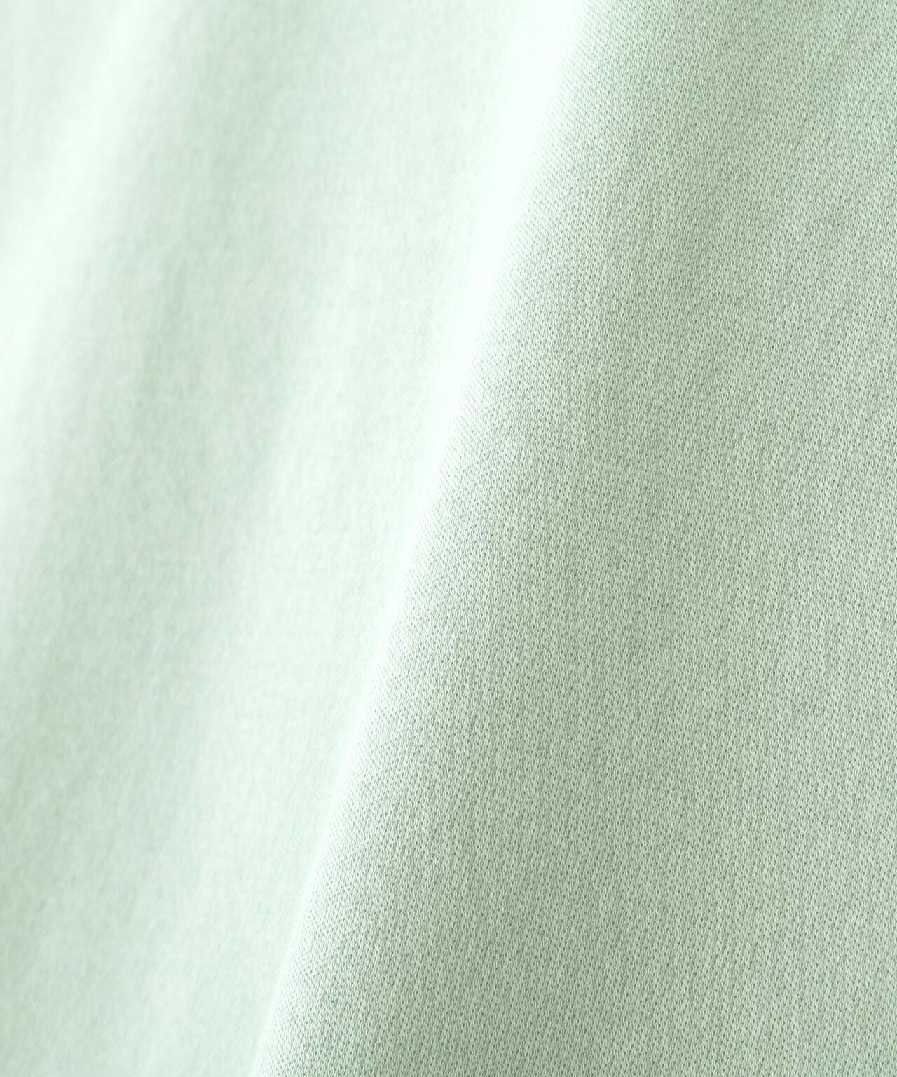 《洗える》布帛拼接針織上衣