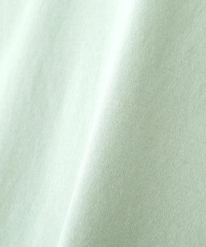 《洗える》布帛拼接針織上衣