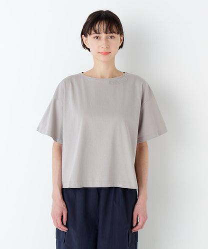 《洗える》 Bonjour刺繡圖案T恤