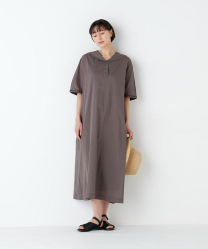 《洗える》 印度刺繡 水手領 連衣裙