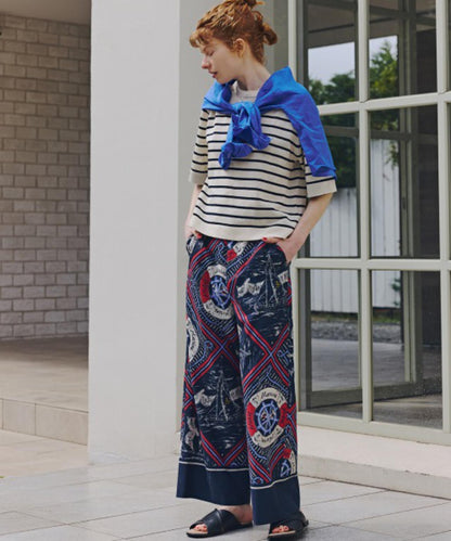 NATIC聯名 半闊腿 印花 長褲（合作款）