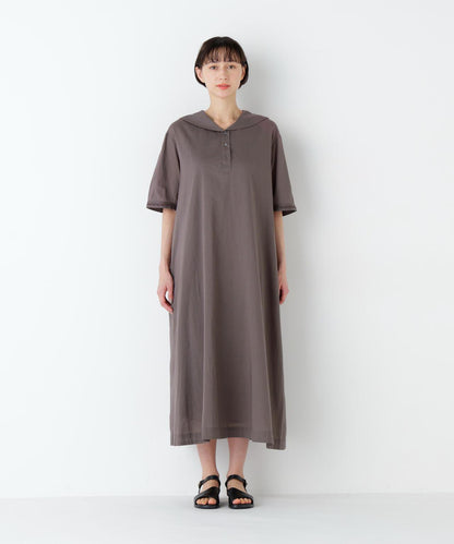 《洗える》 印度刺繡 水手領 連衣裙
