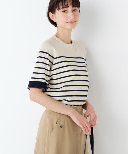 可水洗 高針數假麻 圓領拉格蘭 針織套頭衫 4色款