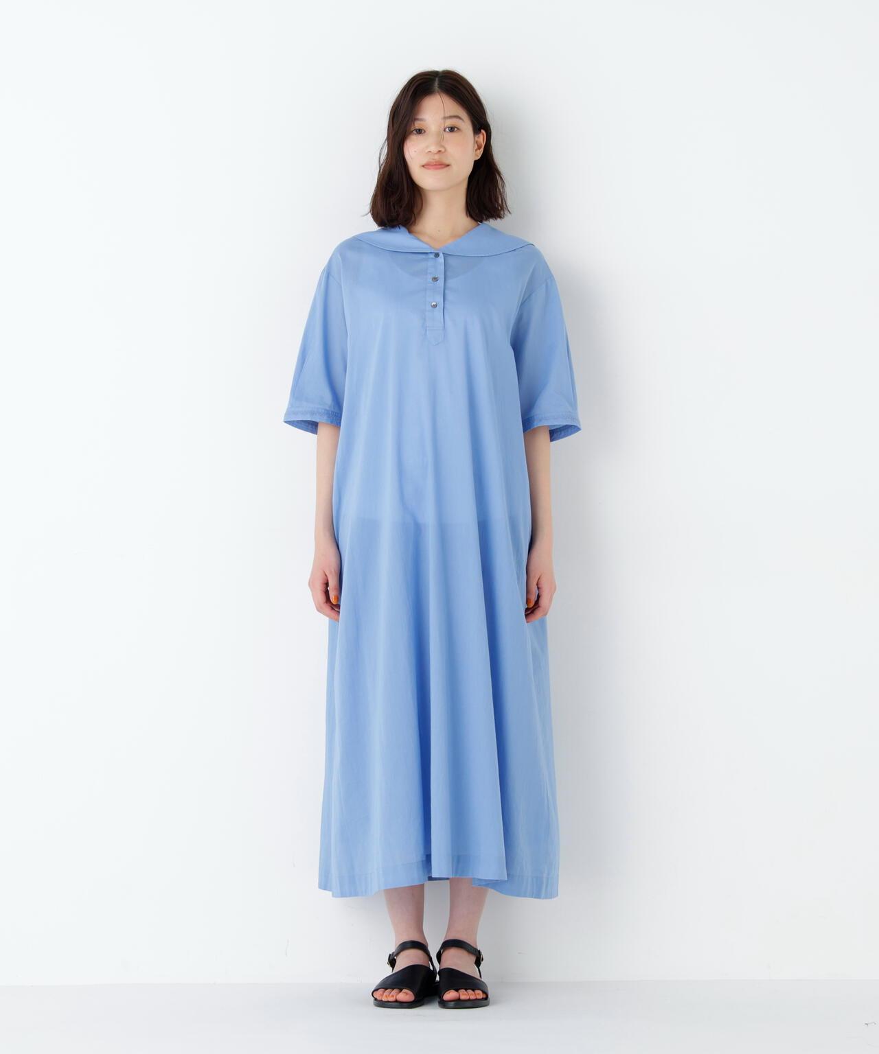 《洗える》 印度刺繡 水手領 連衣裙
