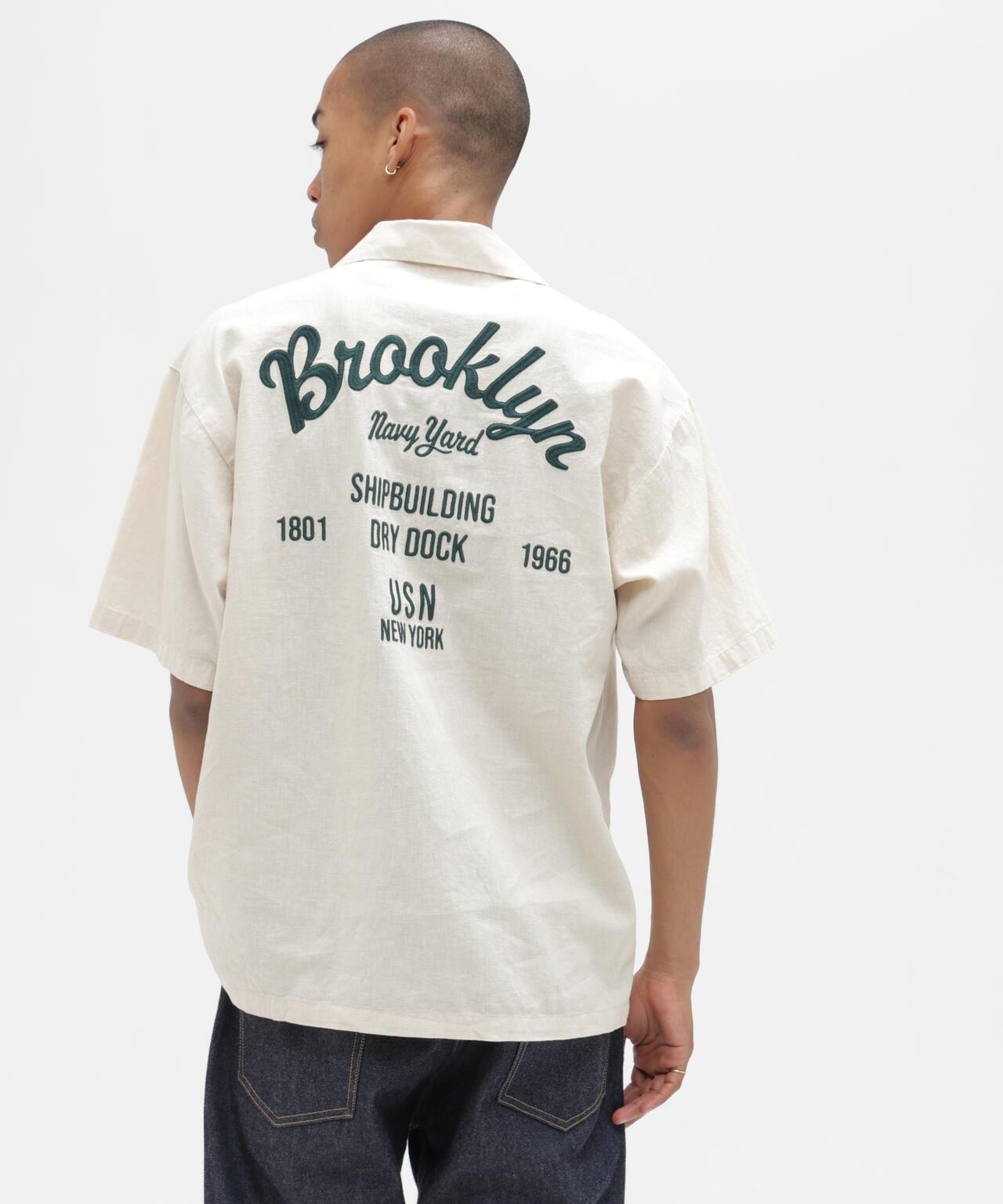 LINEN-COTTON S/S SHIRT "Brooklyn" 襯衫
