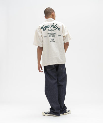 LINEN-COTTON S/S SHIRT "Brooklyn" 襯衫