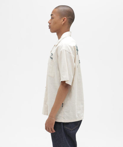 LINEN-COTTON S/S SHIRT "Brooklyn" 襯衫