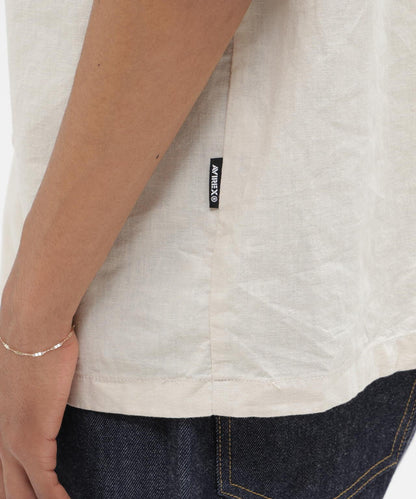 LINEN-COTTON S/S SHIRT "Brooklyn" 襯衫