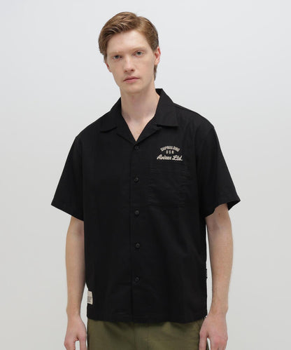 LINEN-COTTON S/S SHIRT "Brooklyn" 襯衫