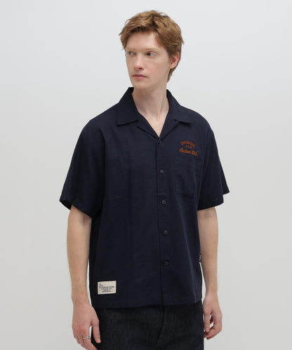 LINEN-COTTON S/S SHIRT "Brooklyn" 襯衫