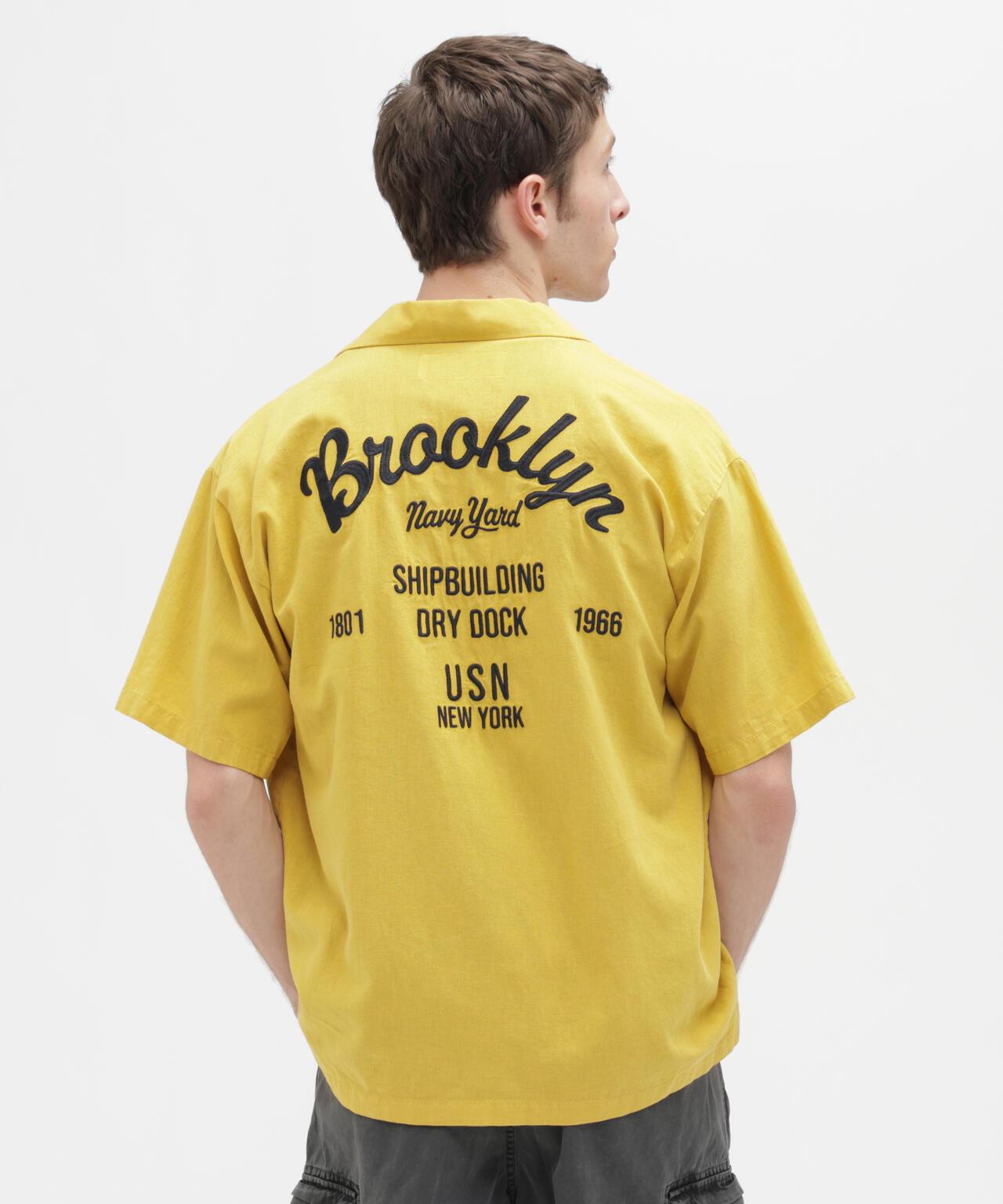 LINEN-COTTON S/S SHIRT "Brooklyn" 襯衫
