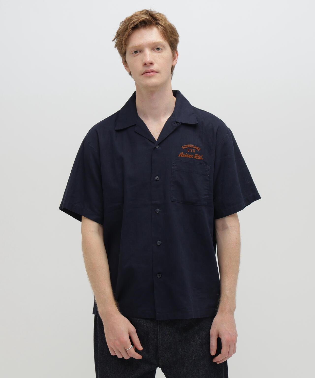 LINEN-COTTON S/S SHIRT "Brooklyn" 襯衫