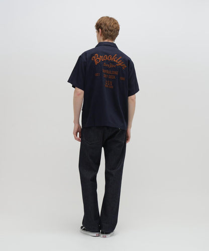 LINEN-COTTON S/S SHIRT "Brooklyn" 襯衫