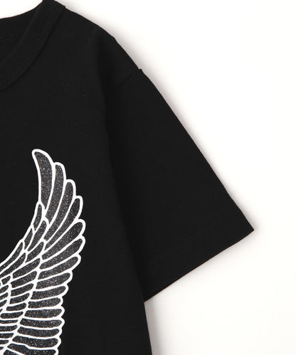 KID'S GLITTER EAGLE T-SHIRT 亮片鷹圖案T恤