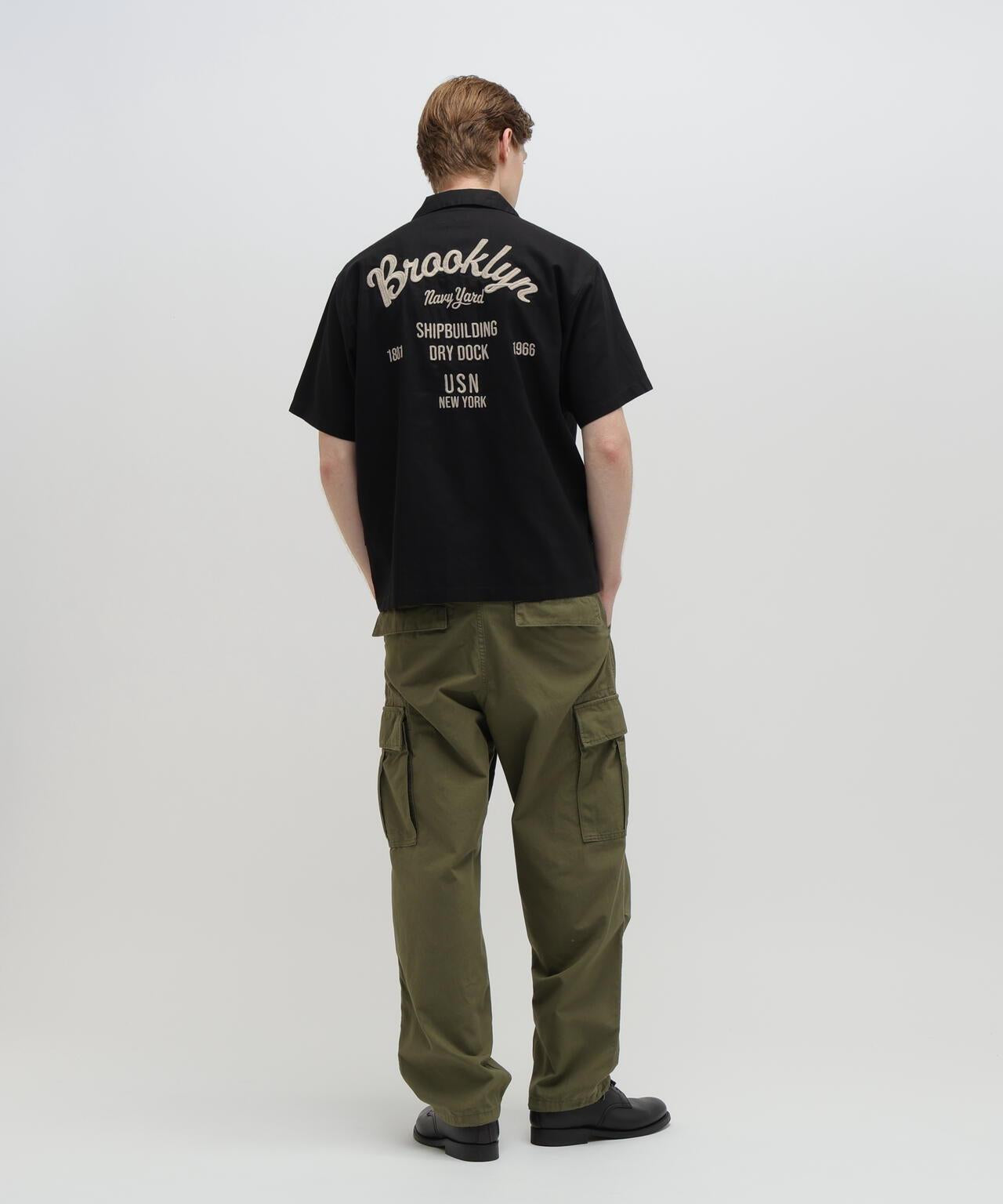 LINEN-COTTON S/S SHIRT "Brooklyn" 襯衫
