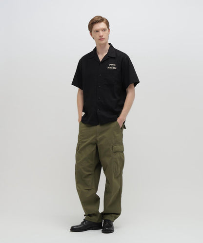 LINEN-COTTON S/S SHIRT "Brooklyn" 襯衫