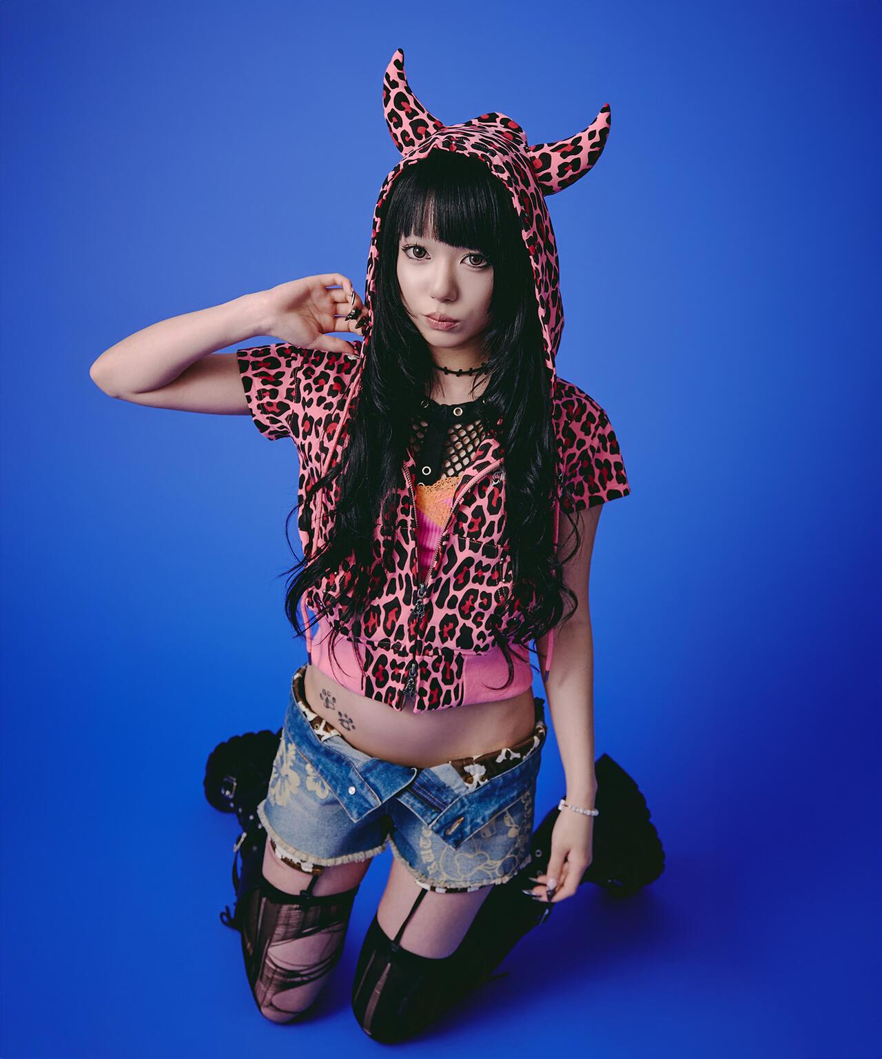 GALFY LHP EXCLUSIVE 地雷系風寬鬆連帽短袖衛衣