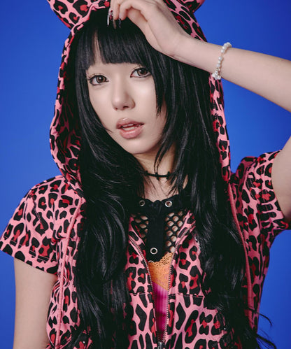 GALFY LHP EXCLUSIVE 地雷系風寬鬆連帽短袖衛衣