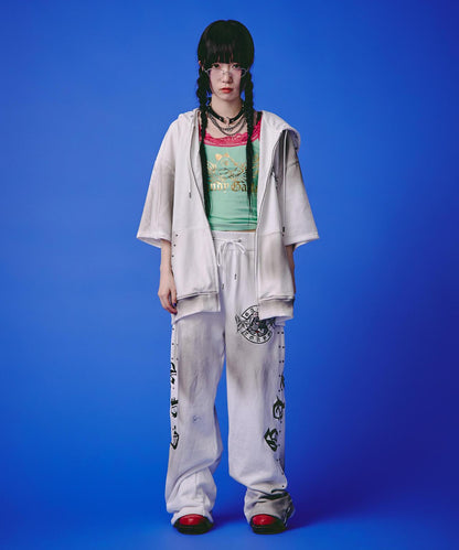 GALFY LHP EXCLUSIVE 地雷系風寬鬆連帽短袖衛衣