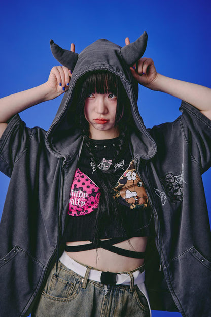 GALFY/ガルフィー/LHP EXCLUSIVE 地雷風羅紋短袖T恤