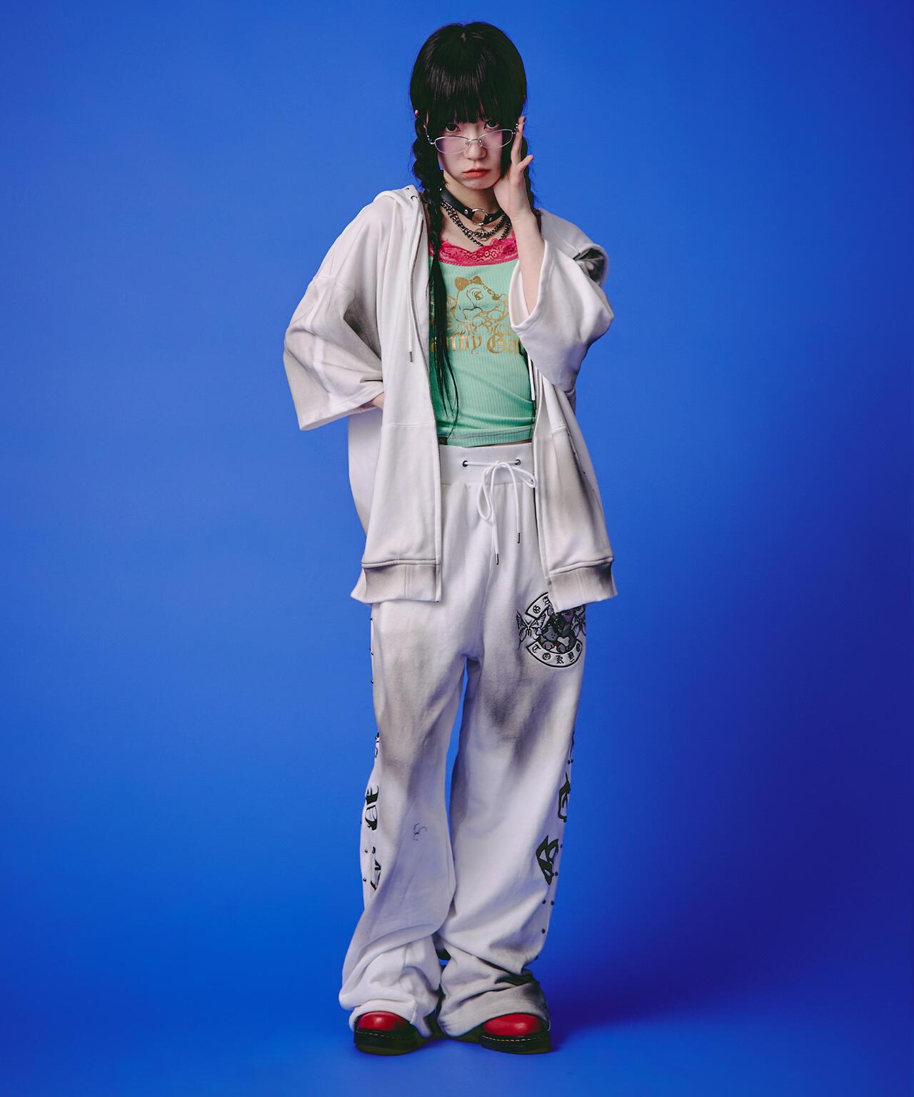 GALFY LHP EXCLUSIVE 地雷系風寬鬆連帽短袖衛衣