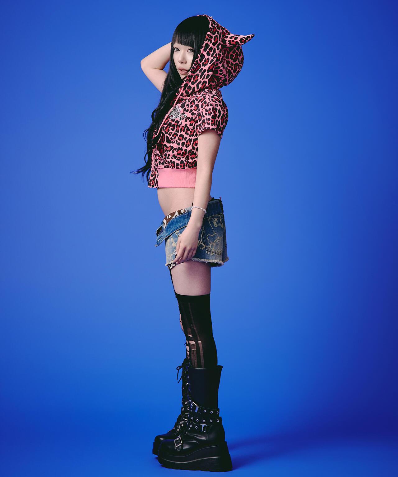 GALFY LHP EXCLUSIVE 地雷系風寬鬆連帽短袖衛衣