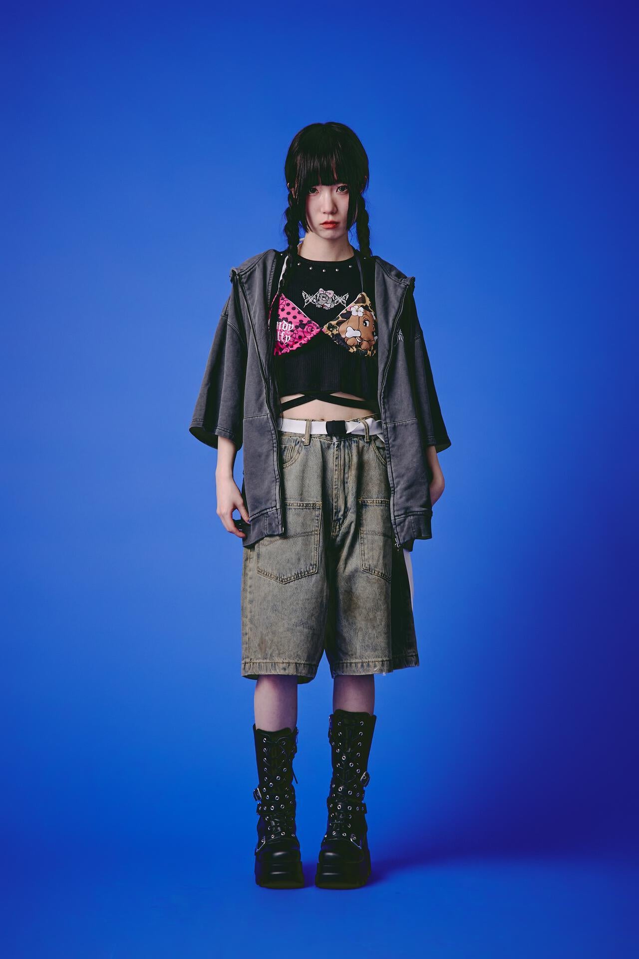 GALFY/ガルフィー/LHP EXCLUSIVE 地雷風羅紋短袖T恤