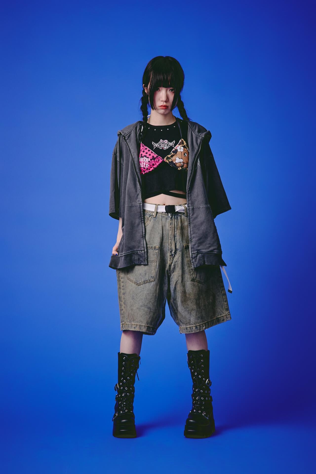 GALFY/ガルフィー/LHP EXCLUSIVE 地雷風羅紋短袖T恤