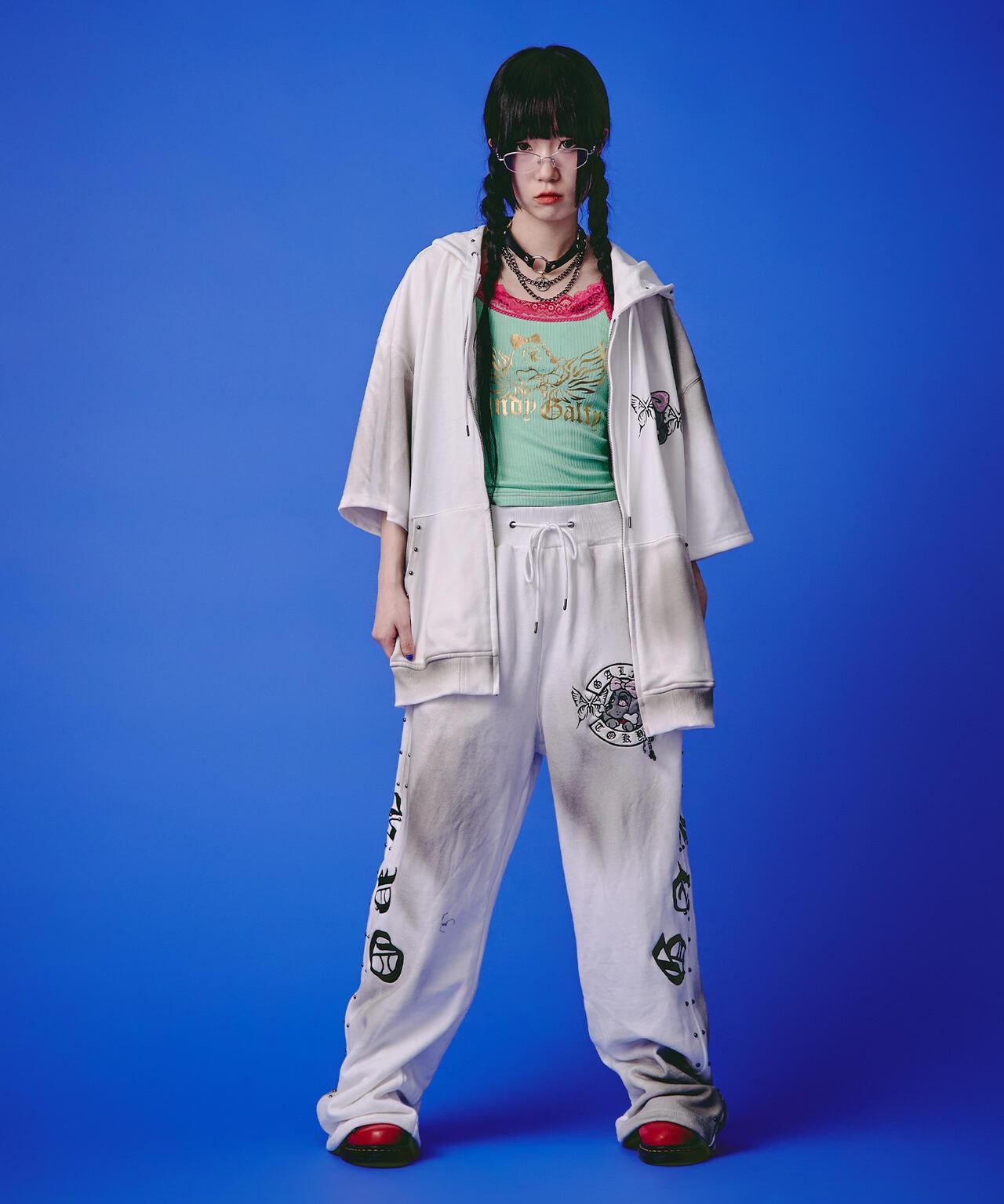 GALFY LHP EXCLUSIVE 地雷系風寬鬆連帽短袖衛衣