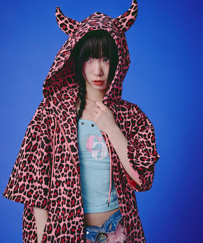 GALFY LHP EXCLUSIVE 地雷系風寬鬆連帽短袖衛衣