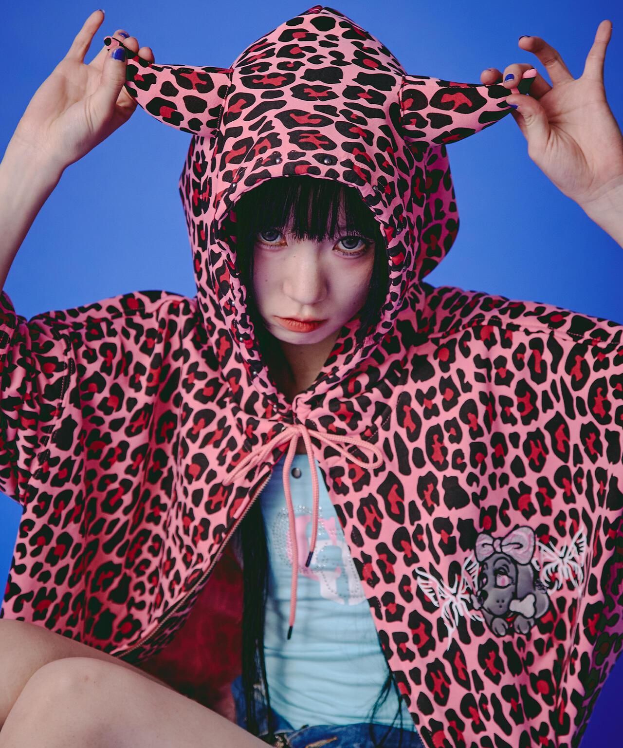 GALFY LHP EXCLUSIVE 地雷系風寬鬆連帽短袖衛衣
