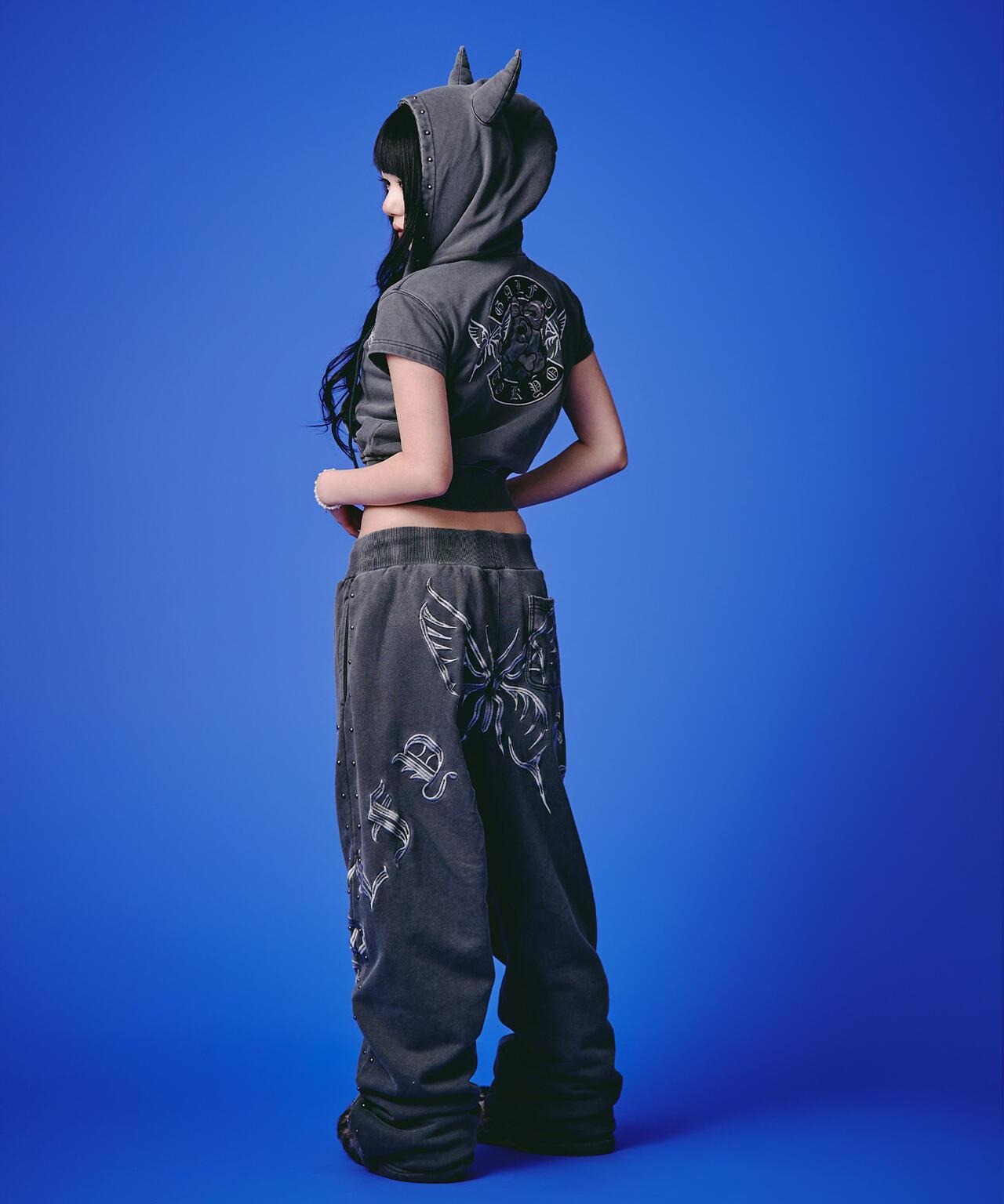 GALFY LHP EXCLUSIVE 地雷系風寬鬆連帽短袖衛衣