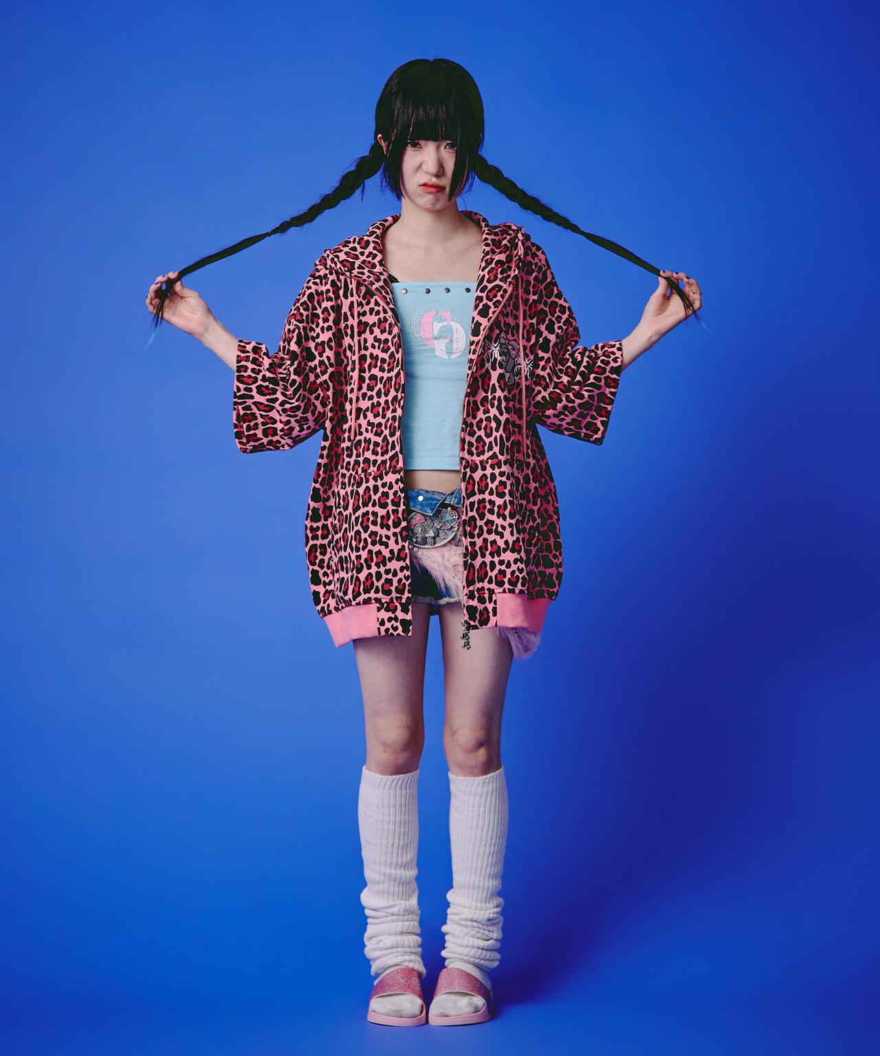 GALFY LHP EXCLUSIVE 地雷系風寬鬆連帽短袖衛衣