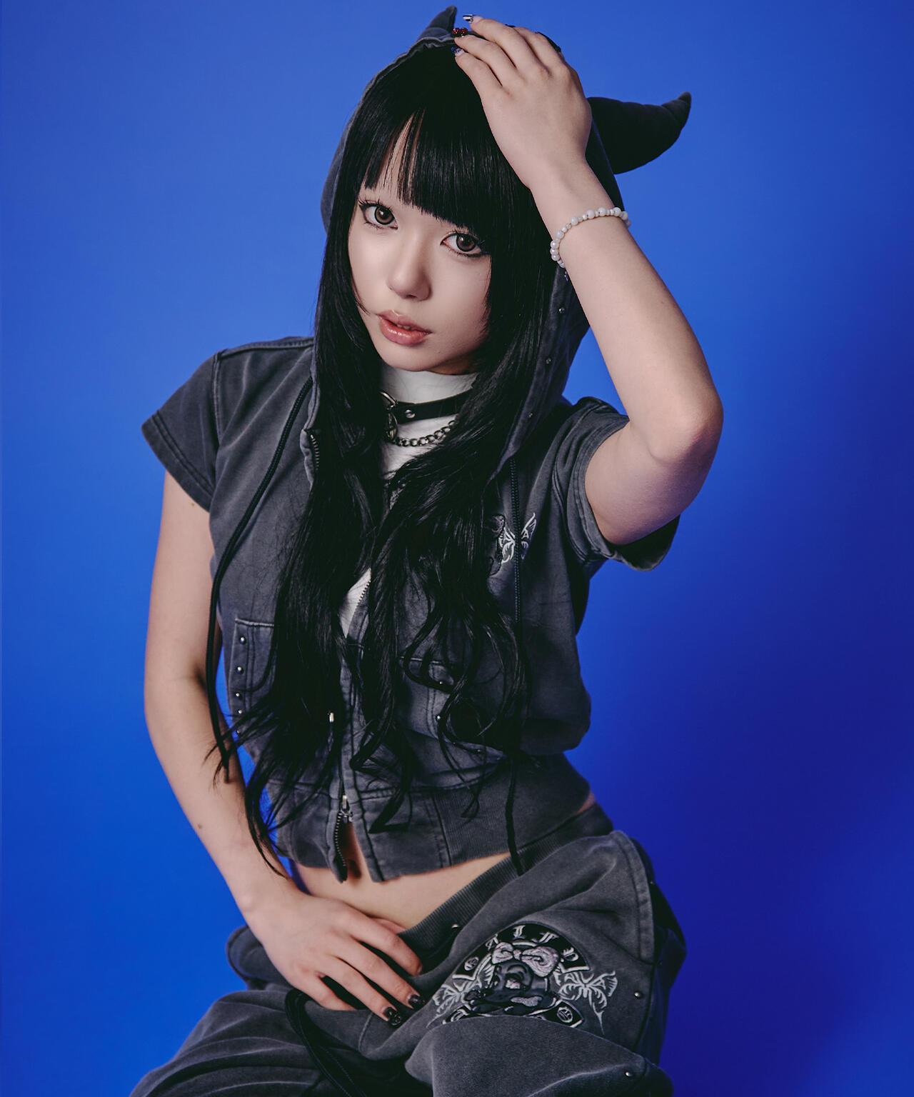 GALFY LHP EXCLUSIVE 地雷系風寬鬆連帽短袖衛衣