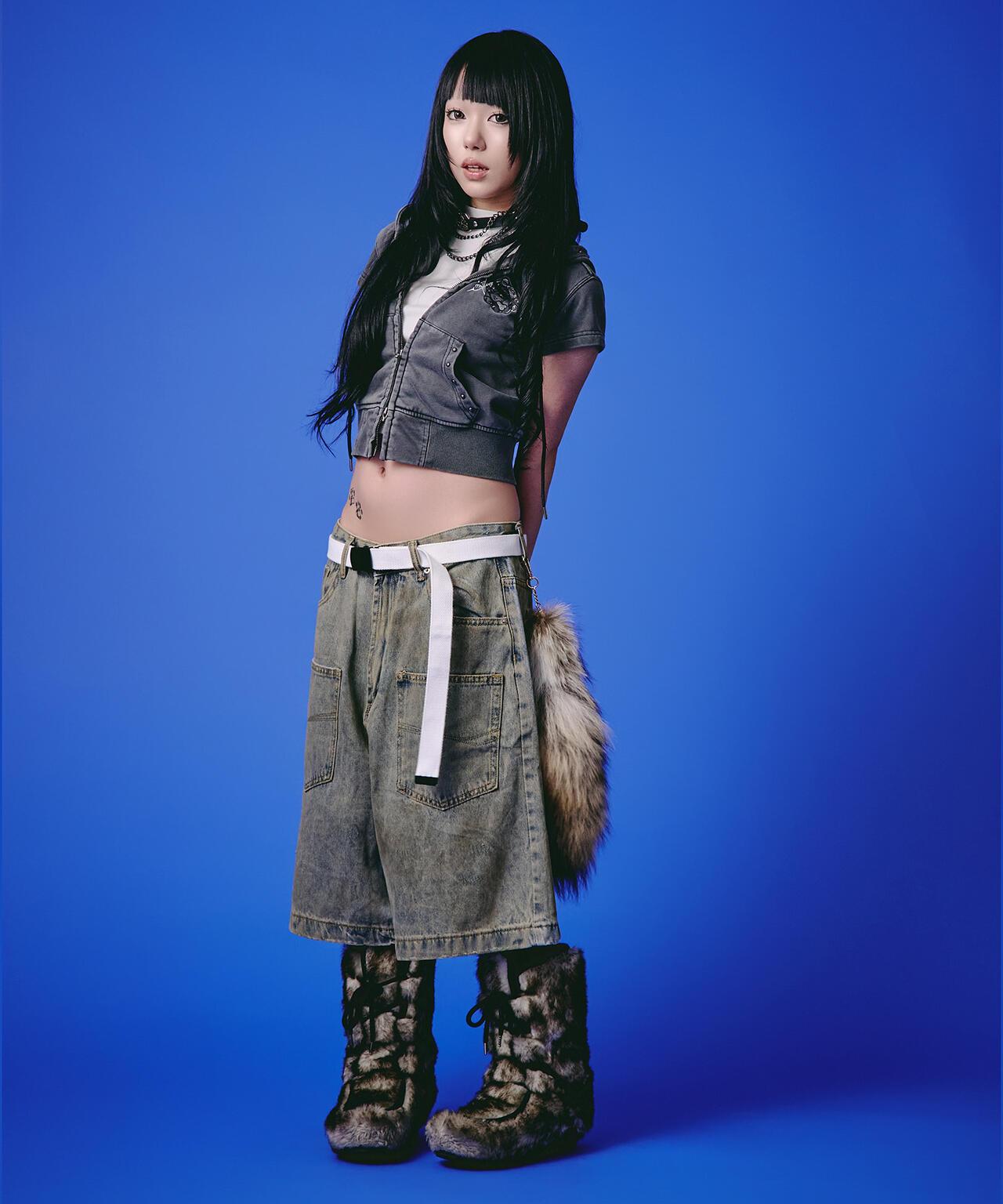 GALFY LHP EXCLUSIVE 地雷系風寬鬆連帽短袖衛衣