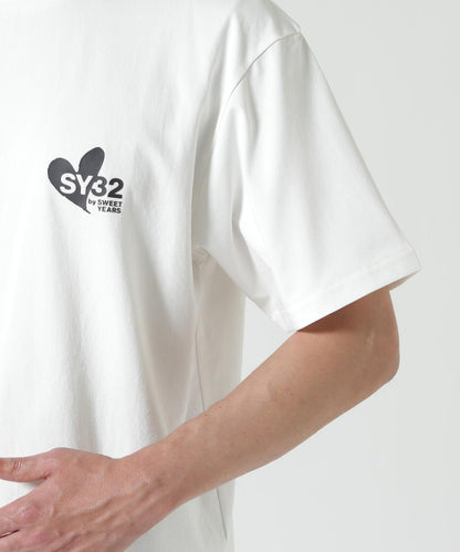 SY32 by SWEET YEARS HEART MIX LOGO印花 短袖T恤