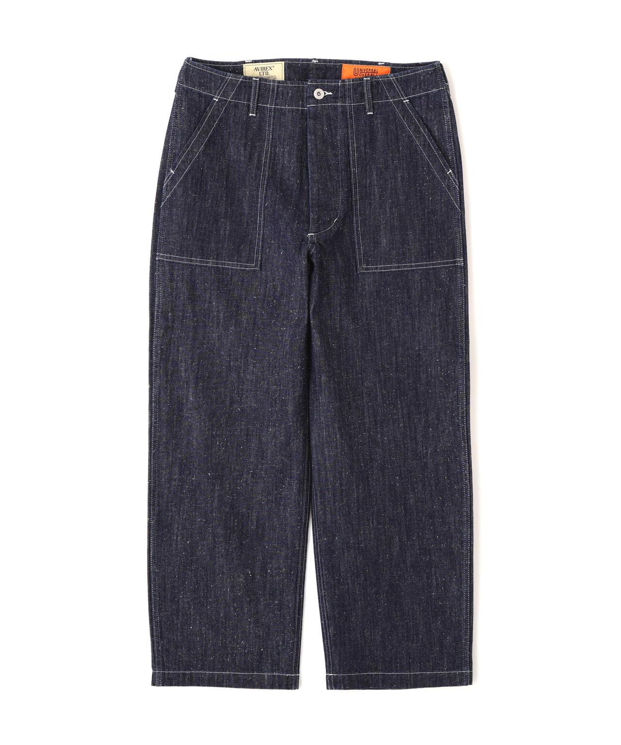 NAVY POSTAL DENIM PANTS 牛仔褲