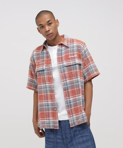 《AVIREX × UNIVERSAL OVERALL》 POSTAL FLANNEL SHIRT 襯衫