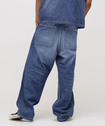 NAVY POSTAL DENIM PANTS 牛仔褲